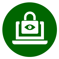 Prevent Malware Laptop with a Lock Icon